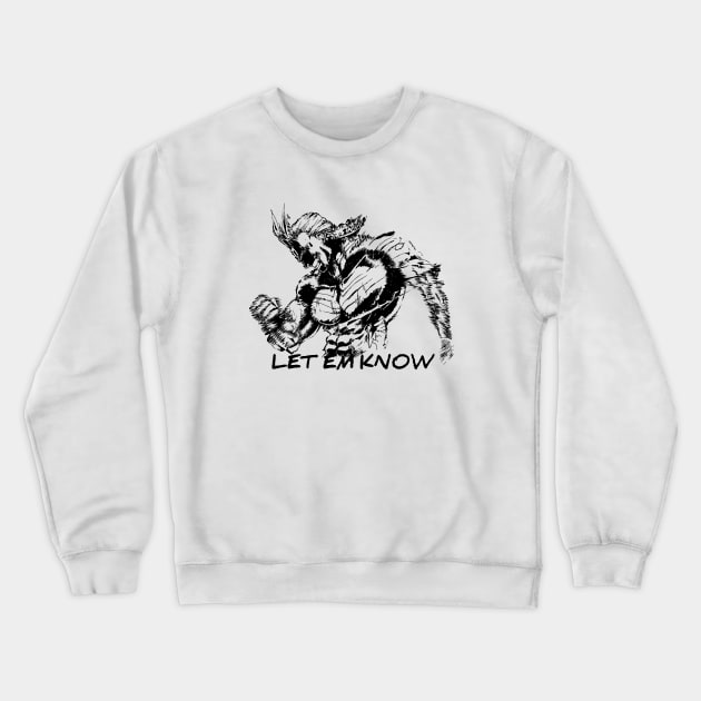 All Might Crewneck Sweatshirt by IamValkyrie